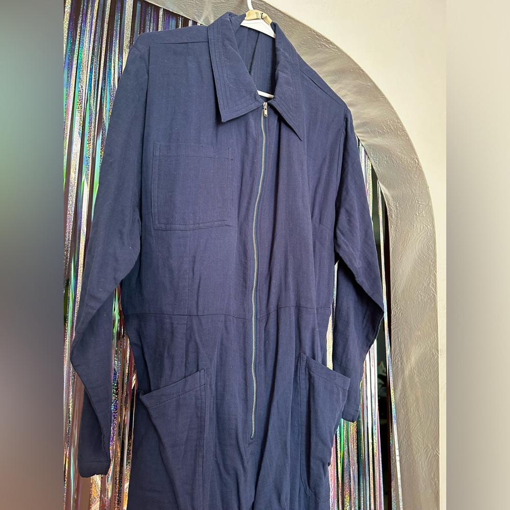 NWT Fashion Brand Company Blue Back Pocket Jumpsuit